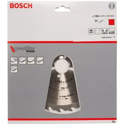 Bosch HM Sägeblatt Speedline Wood 190x30 mm Z=24