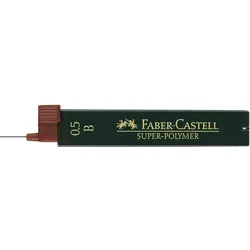 FABER-CASTELL SUPER-POLYMER Bleistiftminen B 0,5 mm - 12 Stück