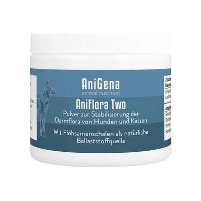 Aniflora Two Darmbakt.+Flohsamensch.Plv.Hunde/Kat. 125 g Pulver