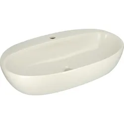 Aufsatz-Waschtisch Elanda 700x420mm Keramik mit Hahnloch Perle Evenes
