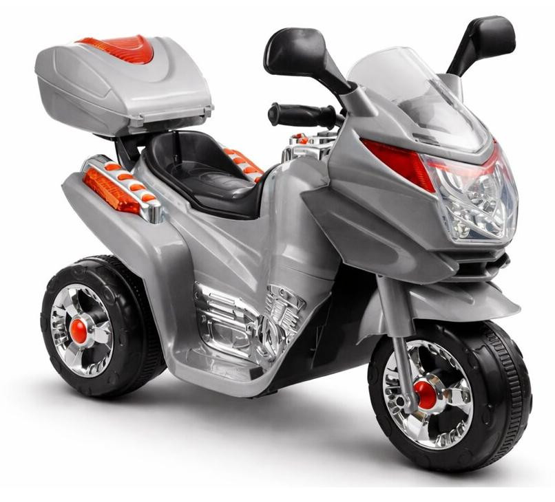 One Global Trade Elektrische motorfiets voor kinderen model HC8051 zilverkleurig