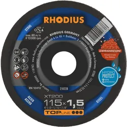 Rhodius, Sägeblatt, TOPline XT200 EXTENDED Extradünne Trennscheibe 115 x 1,5 x 22,23 mm