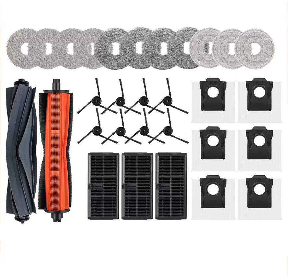 INF Roboter Staubsauger Zubehör-Set - Kompatibel mit Dreame X40 Serie - Bürsten, Filter, Mopp und Staubbeutel Set