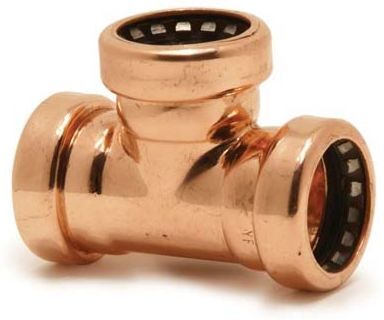Aalberts AIPS T-Stück VSH Tectite TT24 18 mm, Kupfer, unlösbar