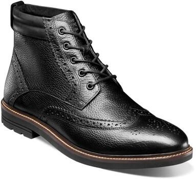 Nunn Bush Odell II Wingtip Lace Up Boot - Mens 13 Black Boot W