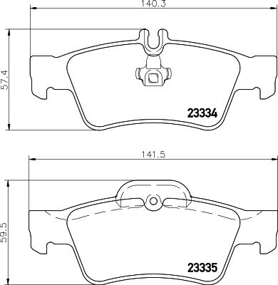 Don Bremsbelagsatz, Scheibenbremse Pcp1003 Für Mercedes