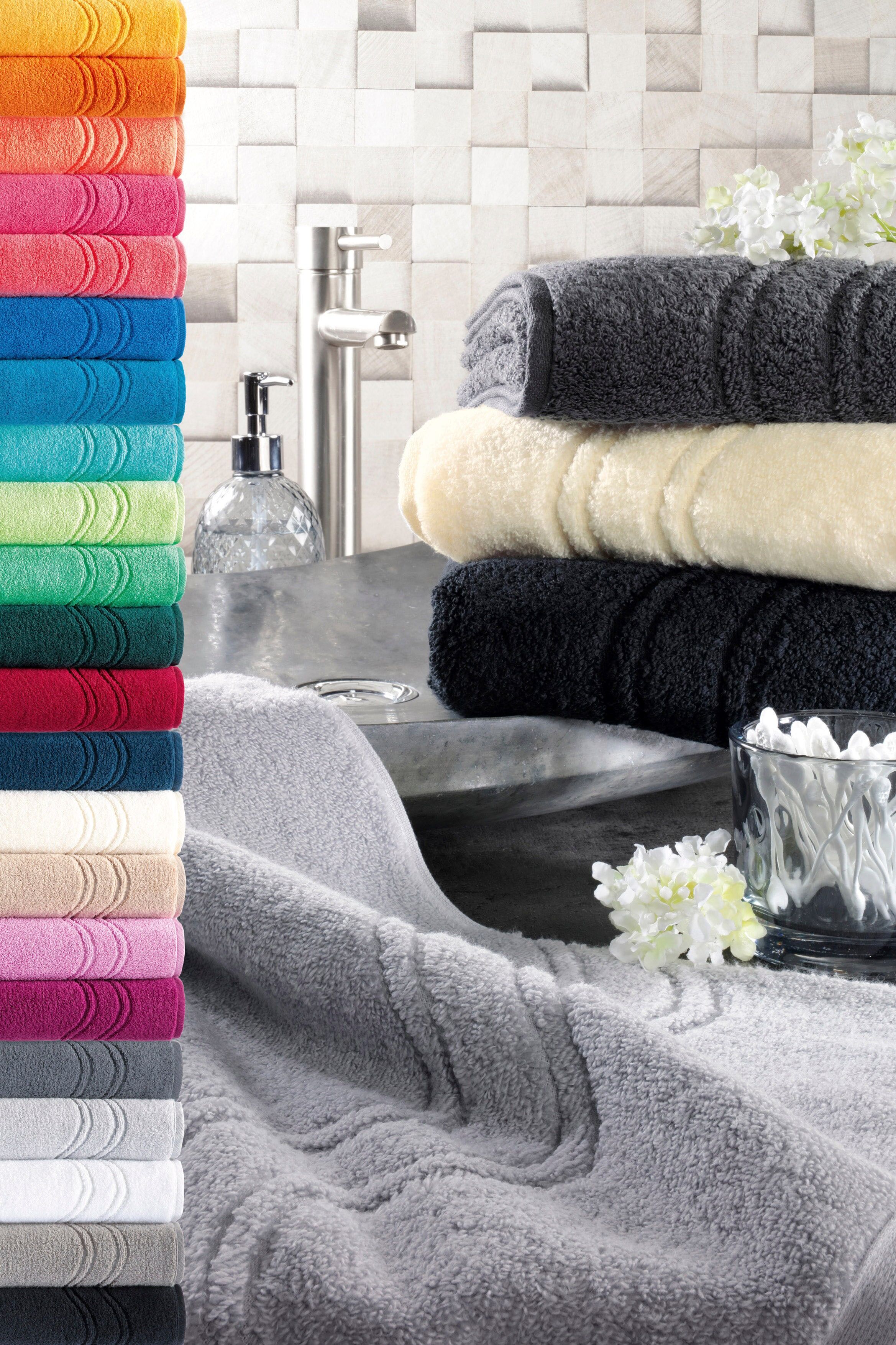 Seiftuch ROSS "Cashmere feeling", gelb (ginster), B:30cm L:30cm, Frottier, Baumwolle, Handtücher, Seiftuch, mit Wellen-Bordüre ginster B/L: 30cmx30cm, 6 Stk., Frottier
