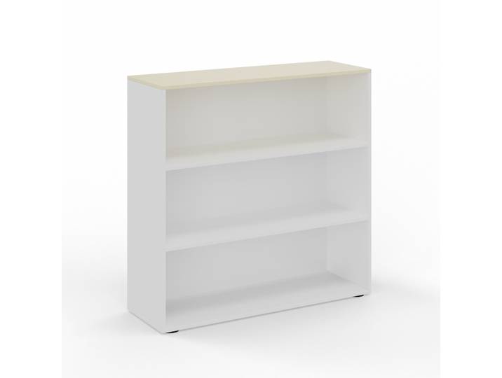 Regal Tradingzone GO Swiss 120.0 x 40.0 cm, Weiss/Ahorn, 3 Ordner hoch, Neu - Optimal für Büro und Organisation