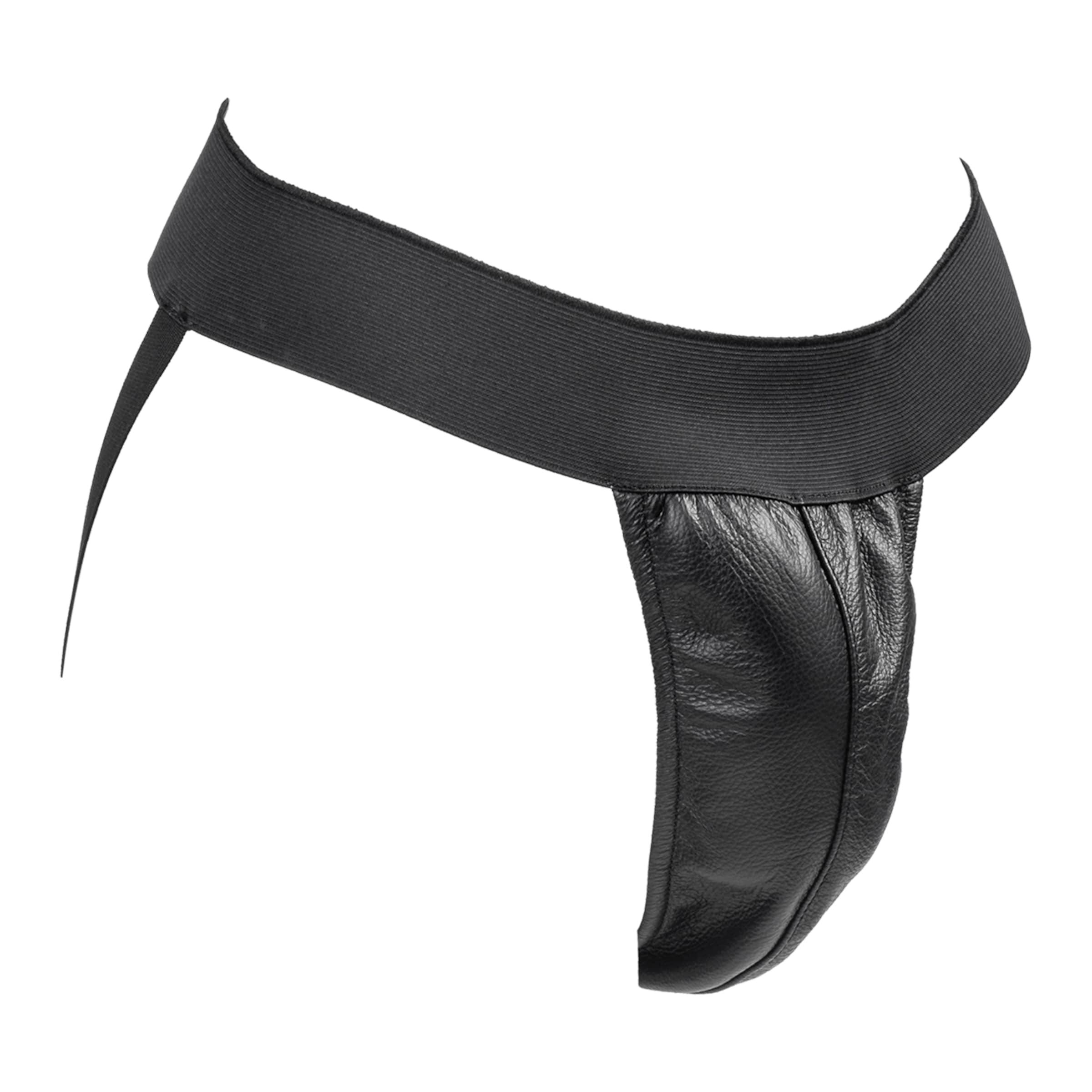 Jock Strap mit Lederklappe