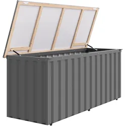 Karibu Metallbox Indium 2/3 graualuminium B 186 x T 76 x H 82 cm (Indium 3)
