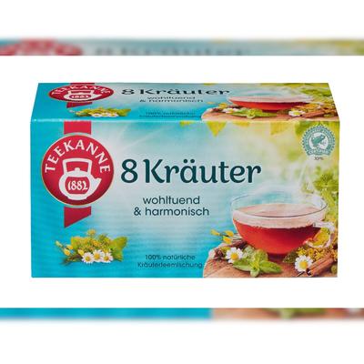Teekanne Kräutertee 8 Kräuter 20 Teebeutel (40g)