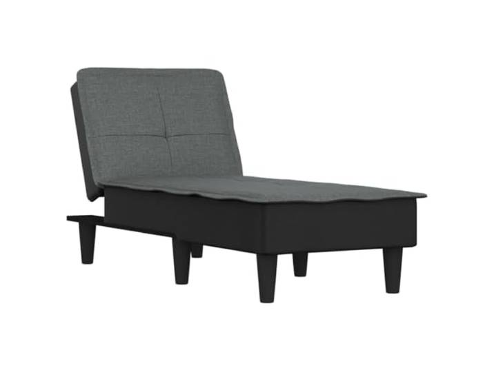 YUTAASU Chaiselongue Dunkelgrau Stoff