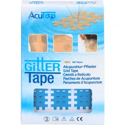 Gitter Tape Acutop Akupunkturpflaster 2x3cm Blau 180 ST