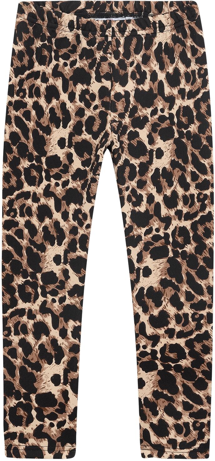 Leggings DANAMADE "DANAMADE Thermal Leggins DDOLLY", Mädchen, Gr. 92, EURO, bunt (leo), 95% Polyester, 5% Elasthan, Hosen Leggings leo 92, EURO
