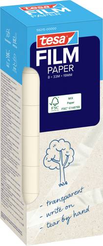 Tesa 59215-00000-01 Klebeband tesafilm Transparent (L x B) 33m x 19mm 8St.