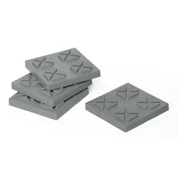 Berger Square Plates 4er Set - Ergänzung für Brick Leveler