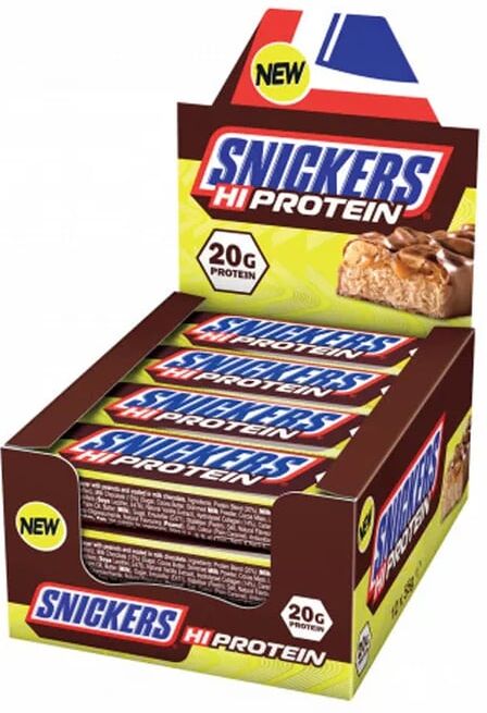 Snickers HI PROTEIN BARRA PROTEICA 55g 12 Barras Brownie