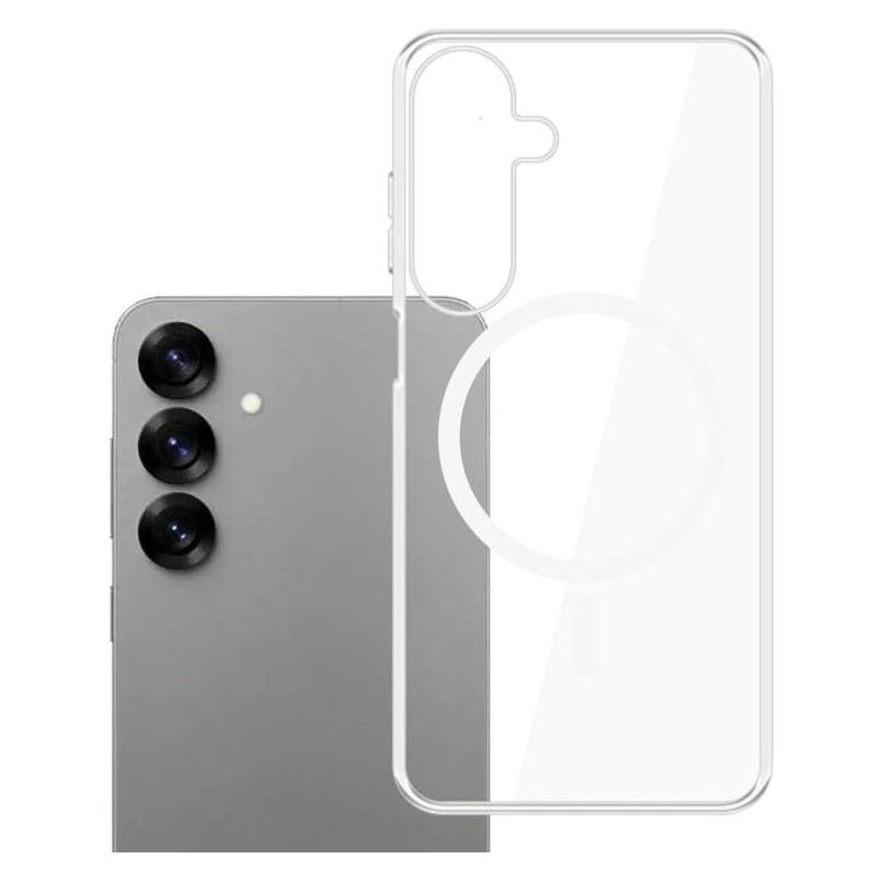 3MK MagCase Sam S25+ przezroczysty/clear kompatybilne z MagSafe (Samsung Galaxy S25+) (W-3CleMagC-SGS25P-0)