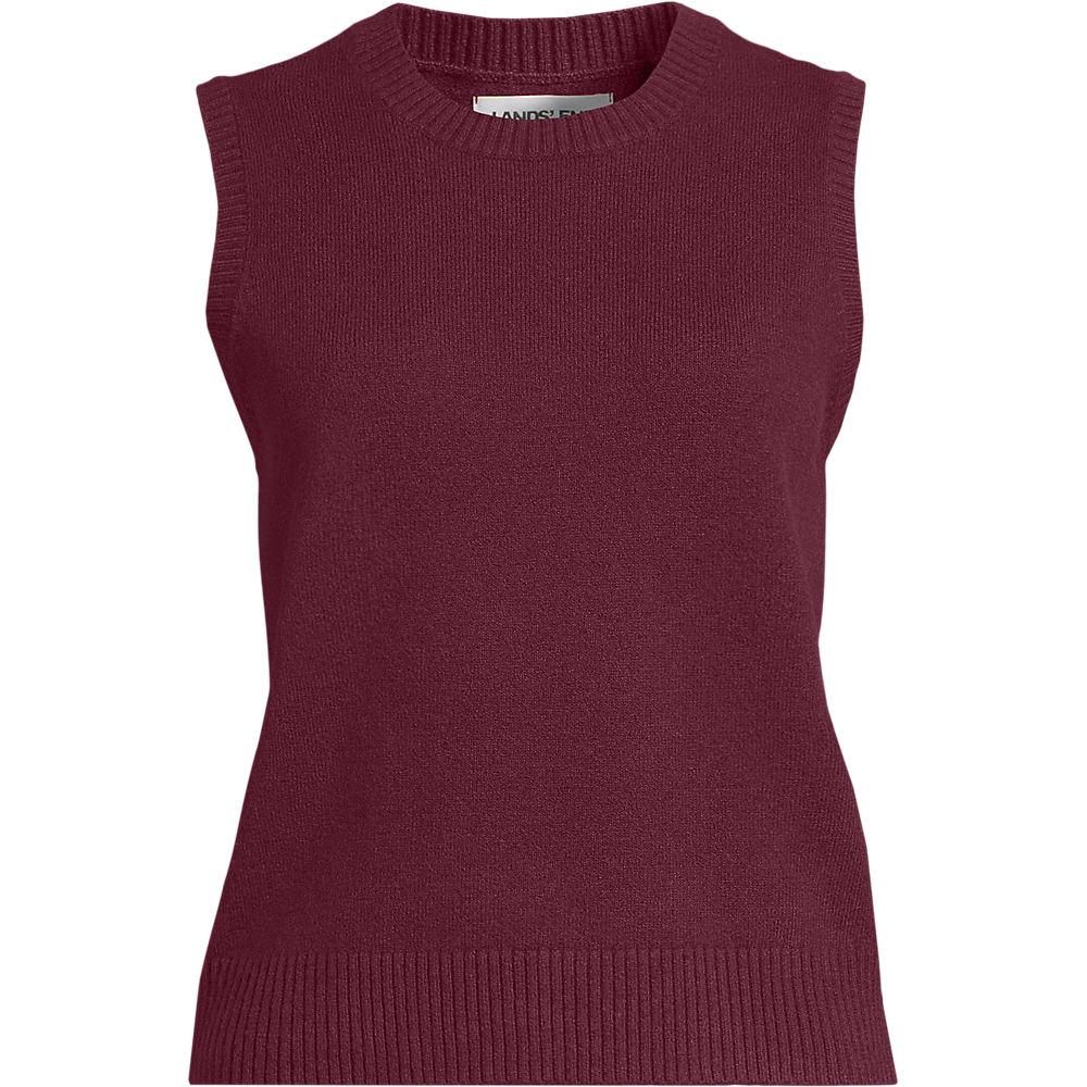 CashTouch Pullunder, Damen, size: regular, Rot, Baumwoll-Mischung/Polyester-Mischung/Nylon-Mischung, by Lands' End