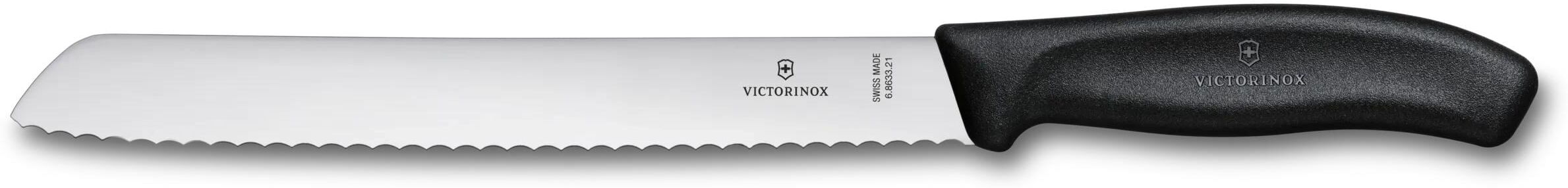 Brotmesser VICTORINOX "Swiss Classic", silber (schwarz), Kochmesser, Brotmesser schwarz Einheitsgröße
