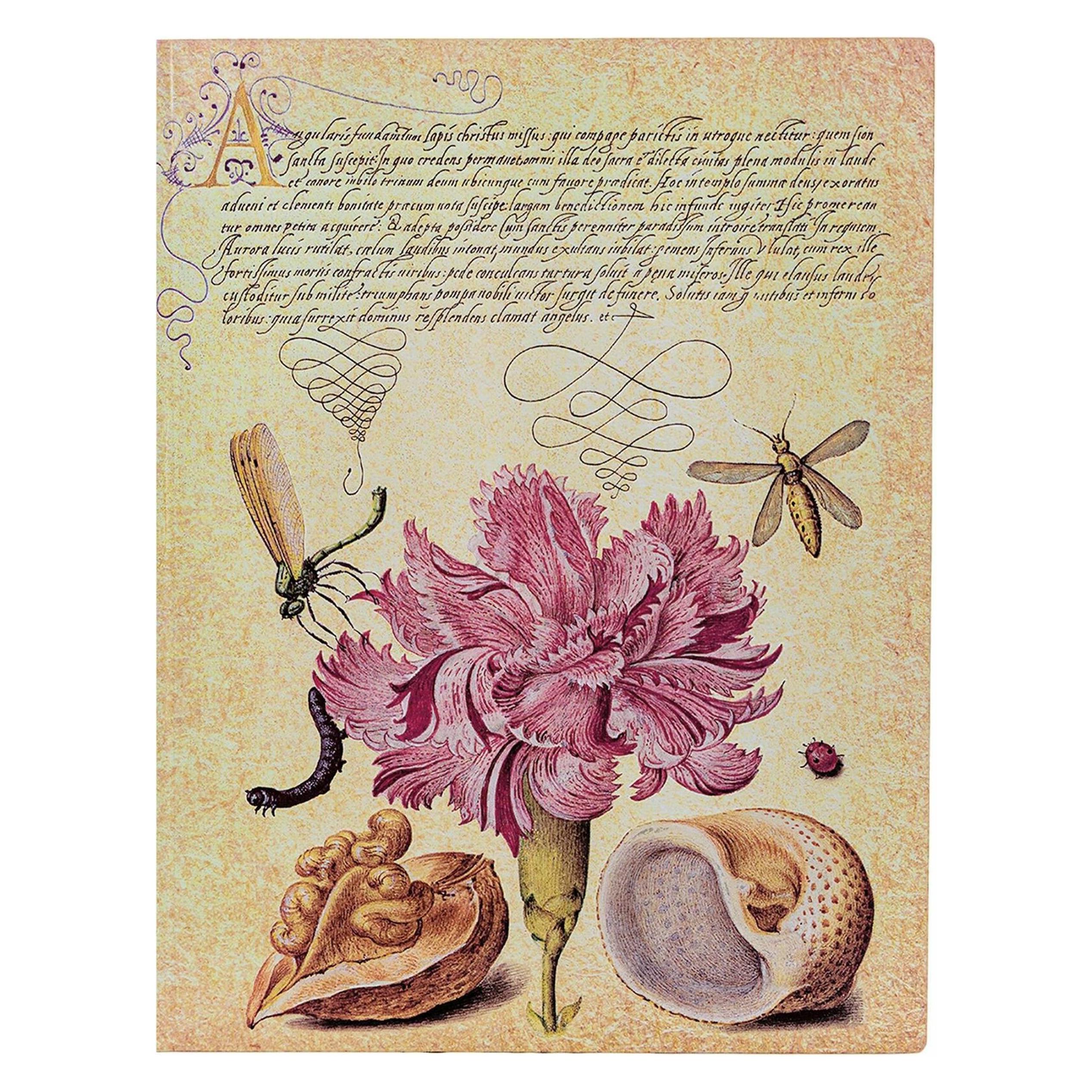 Paperblanks Notizbuch FB Ultra Rosa Nelke lin. (170 x 225 mm, Liniert) (FB9725-9)