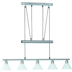 Trio Pendelleuchte Stamina Chrom, Alu, Nickel, Stahl Silber Nickel matt