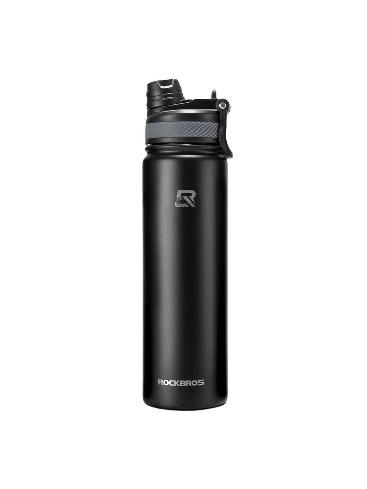 Rockbros 35210029002 thermal bicycle bottle for drinks 650 ml - black