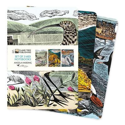 Dreier Set Mittelformat-Notizbücher: Angela Harding, Tierwelt
