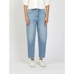 5-Pocket-Jeans GANG "94BLAKE", Damen, Gr. 33, N-Gr, bahama summer, Denim/Jeans, Obermaterial: 99% Baumwolle, 1% Elasthan, regular fit knöchelfrei, Jeans 5-Pocket-Jeans, mit eingesetztem Seitenstreifen, cropped