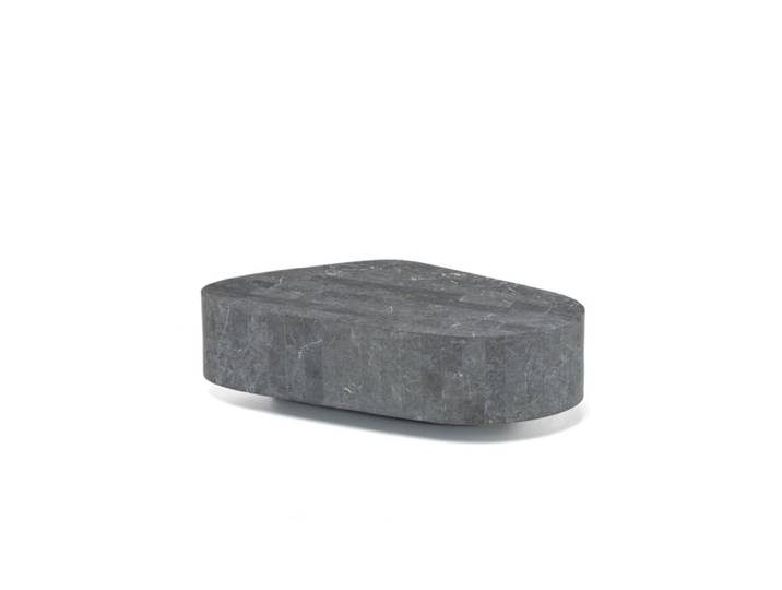Table basse en pierre grise 100x52 cm 28h