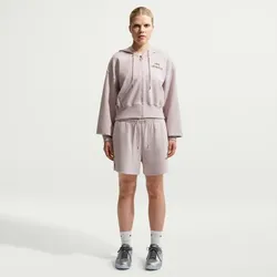 NIKE Phoenix Fleece Kapuzenjacke Damen 019 - platinum violet M
