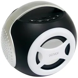 Denver Bluetooth Speaker BTS-90C silver, Bluetooth Lautsprecher, Weiss, Schwarz
