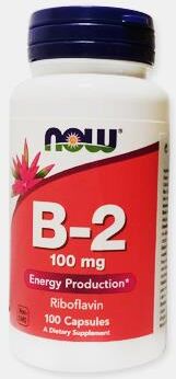 NOW VITAMINA B2 100mg 100 CAPSULAS