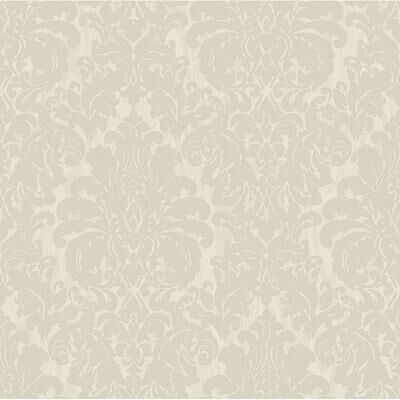 Sirpi Betina White Damask Wallpaper - 20.9 x 396 x 0.025