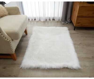 Nanshing Lexie Sheepskin Shaggy Area Rug,Comfortable for Living Room, Bedroom - 2.5' x 3.8'