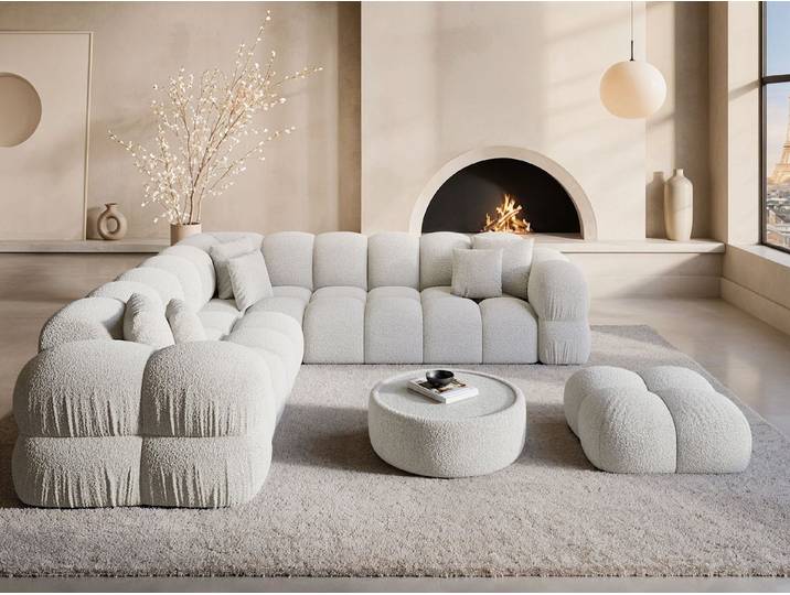 Sofa Dreams Ecksofa Couch Monteverde L-Form in Stoff, Ecksofa, L-Form, Zeitloser Look in L-Form, 2 Zierkissen inklusive