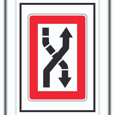 HB-Druck Fahrwasser nach Steuerbord zu überqueren Symbol A6 (105x148mm)