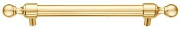"Utopia Alley Vaduz Pull Handle - Deco Cabinet Gold Drop Pull Handles, 5.0"" Center to Center"