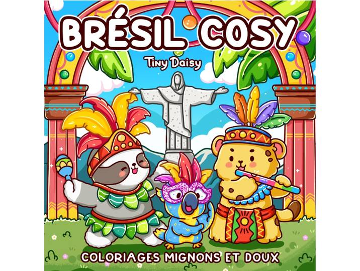 Brésil Cosy : coloriages mignons et doux (BD)