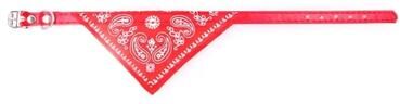 Uplift Essentials Cute Printed Bandana Cat & Puppy Collar red 1
