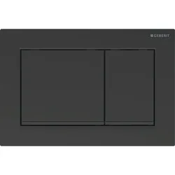 Geberit Omega 30 Betätigungsplatte schwarz matt/schwarz