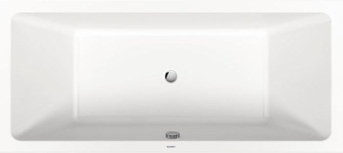 Duravit No.1 Basic Badewanne 700597000000000 rechteckig, 180x80cm, mit zwei Rückenschrägen, weiss