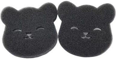 Smart Shopping Spot Reusable Pet Hair Remover Sponge For Clothes And Fabrics Machine Washable, Black 2pcs