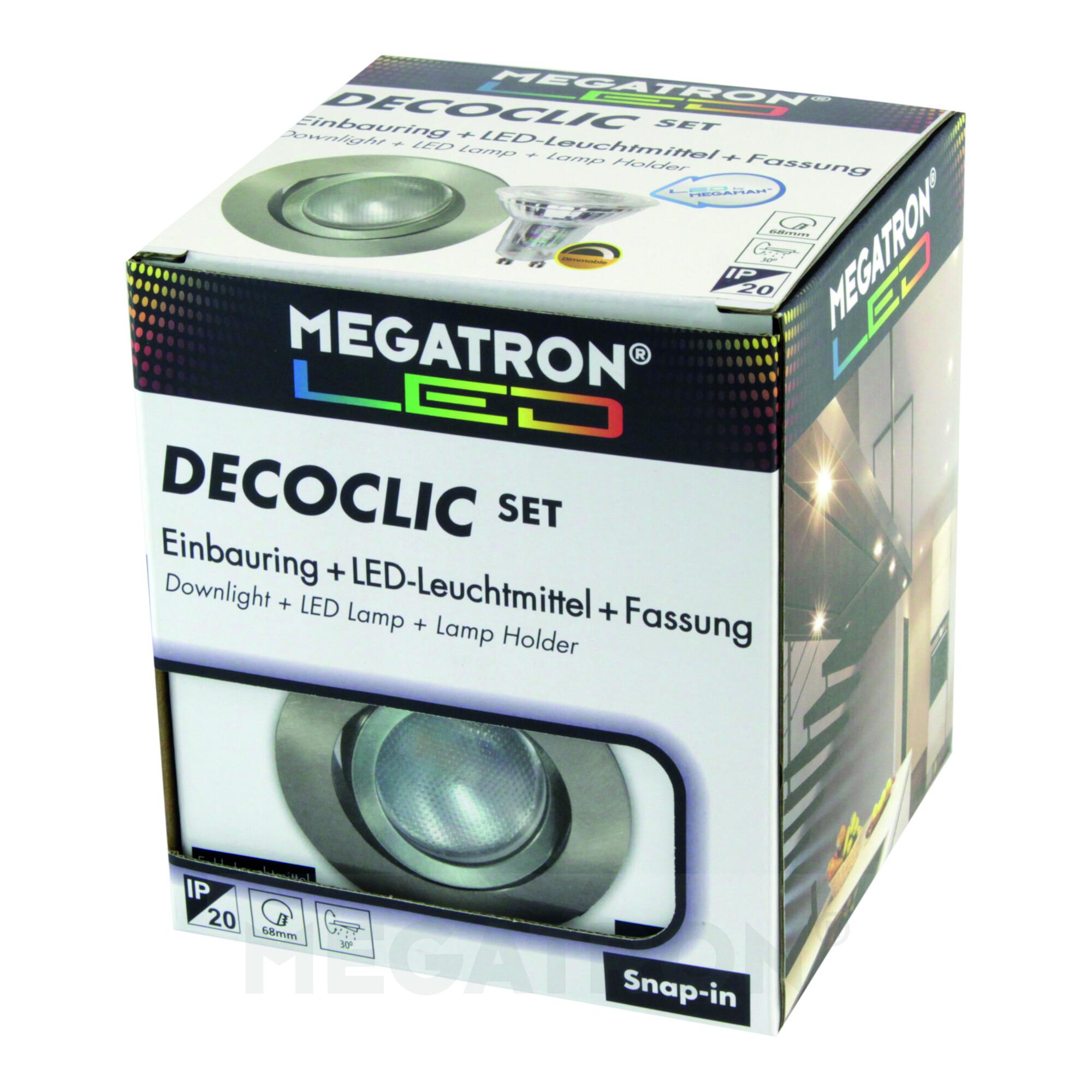 Megatron LED-Einbauspot Set 2800K dim eb MT75404)