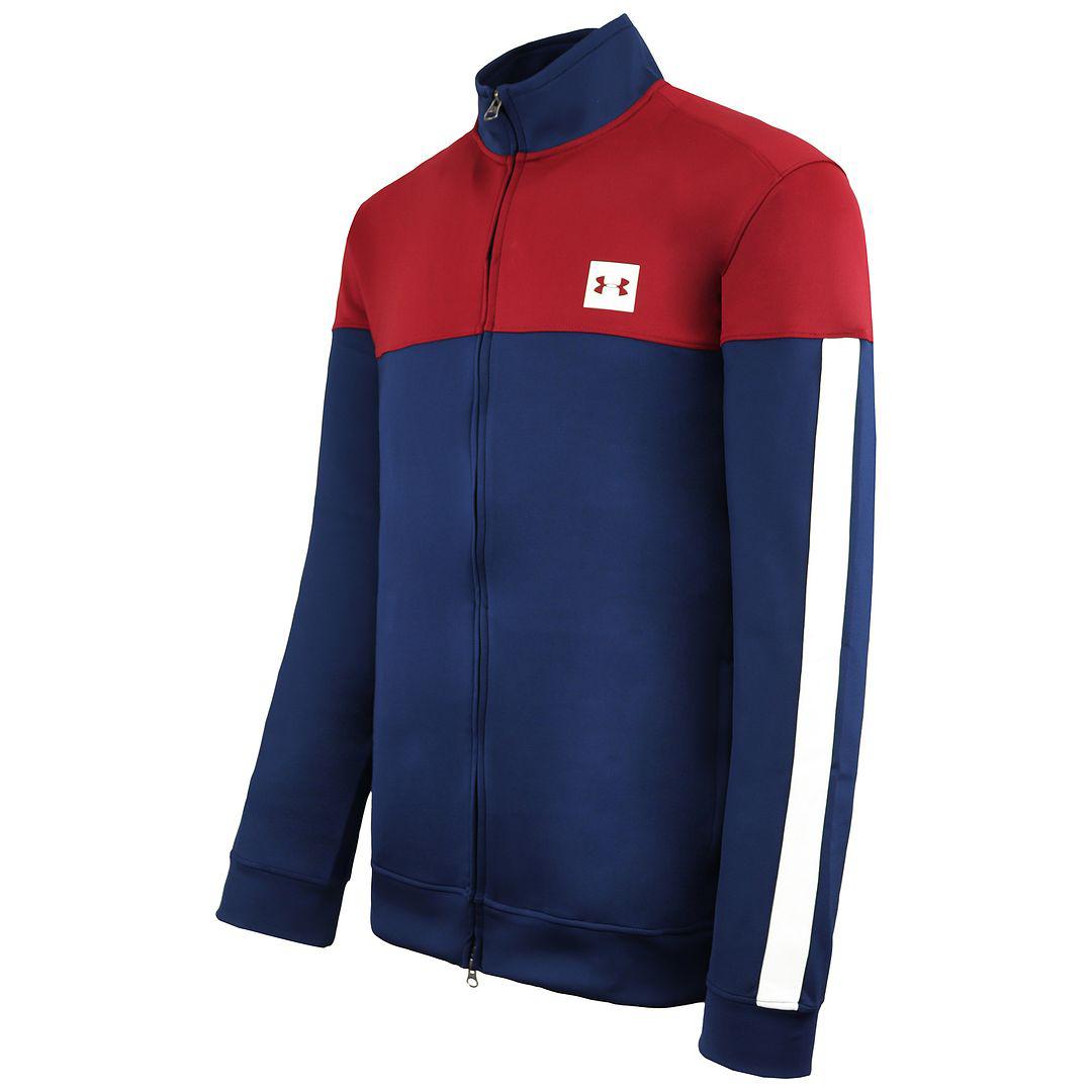 Under Armour Sportstyle Heren Navy/Bourgondië Track Jacket