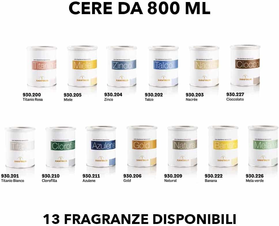 Xanitalia 12 Barattoli Cera in barattolo da 800 ml Pro MIELE