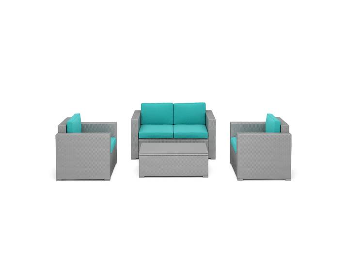 Ersatzkissen für Rattanlounge VENEZIA türkis