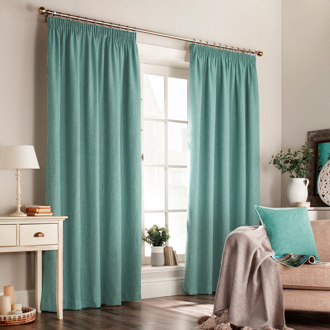 furn. Room Darkening Curtain Marine Blue 229 W x 229 D cm