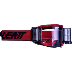 Leatt Velocity 5.5 Roll-Off, Crossbrille - Dunkelrot/Schwarz Klar - Einheitsgröße