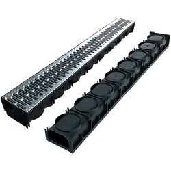 Powertec Tools Entwässerungsrinnen 3er-Set